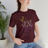 Nonbinary Pride Minimalist Floral Triangle T-Shirt