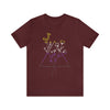 Nonbinary Pride Minimalist Floral Triangle T-Shirt