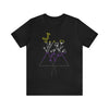 Nonbinary Pride Minimalist Floral Triangle T-Shirt