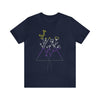 Nonbinary Pride Minimalist Floral Triangle T-Shirt