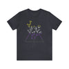 Nonbinary Pride Minimalist Floral Triangle T-Shirt